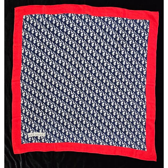 Vintage Christian Dior Trotter Monogram Silk Scarf - Picture 5 of 6